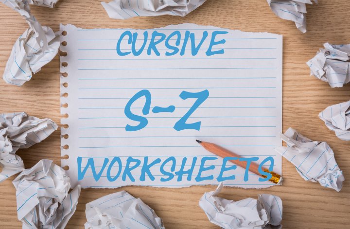 Cursive Handwriting Worksheets - Uppercase S-Z cursive handwriting worksheets
