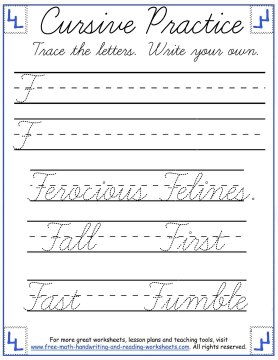 Printable Cursive Capital Letters Cursive Writing Practice Sheets Az ...