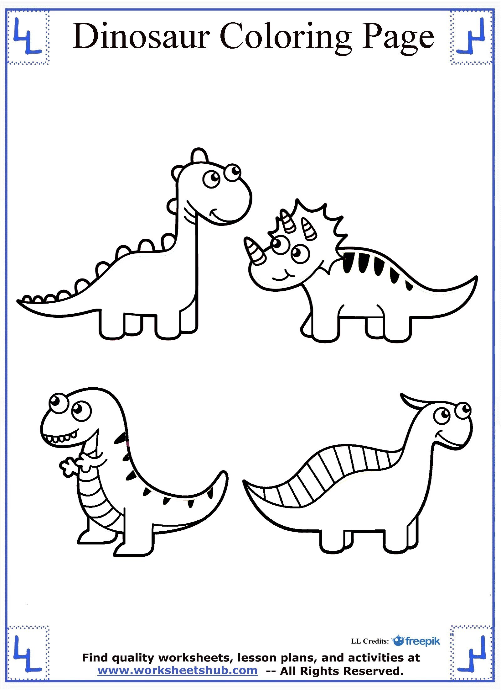 Download Dinosaur Coloring Pages