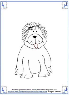 dog coloring pages 8