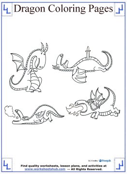 dragon coloring pages 11