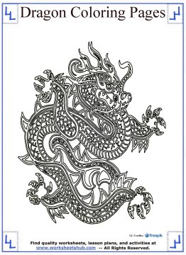 dragon coloring pages 15