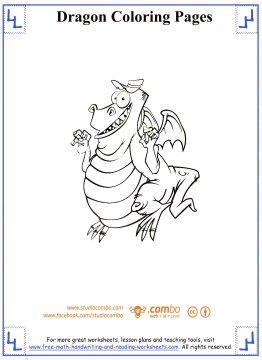 dragon coloring pages 5