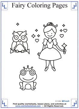 fairy coloring pages 10