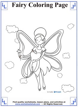 fairy coloring pages 2