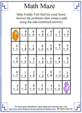 free math coloring pages 1st grade