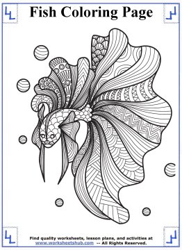 fish coloring pages 10