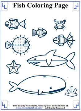 fish coloring pages 11
