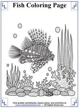 fish coloring pages 8