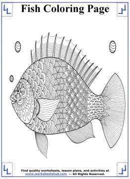 fish coloring pages 9