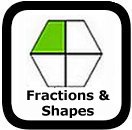 fractions of shapes worksheets
