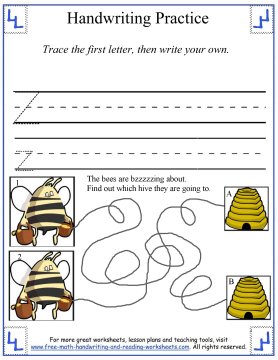 free handwriting worksheets 8