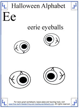 halloween coloring E