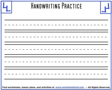 Handwriting Sheets Printable 3 Lined Paper