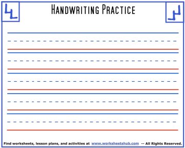 Writing Paper For Kindergarten: Handwriting Printing Practice Writing Paper  for Kids (Composition Notebook Dotted Line)