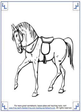 horse coloring pages 6