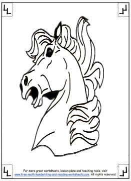 horse coloring pages