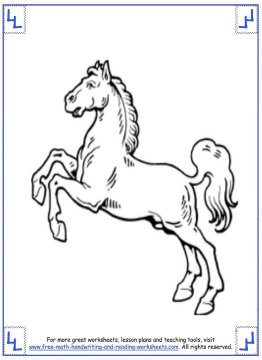 horse coloring pages 11