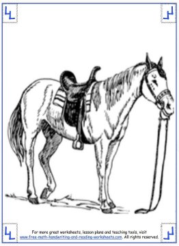 horse coloring pages 12