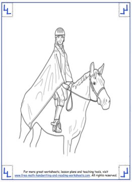 horse coloring pages 5