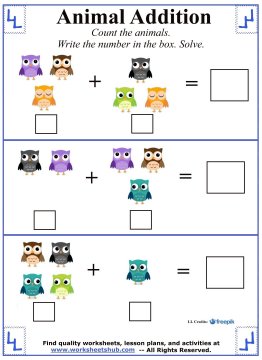 kindergarten addition 03 - Adding Worksheets For Kindergarten