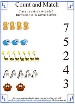 Learn To Count:Counting To 10 Worksheets