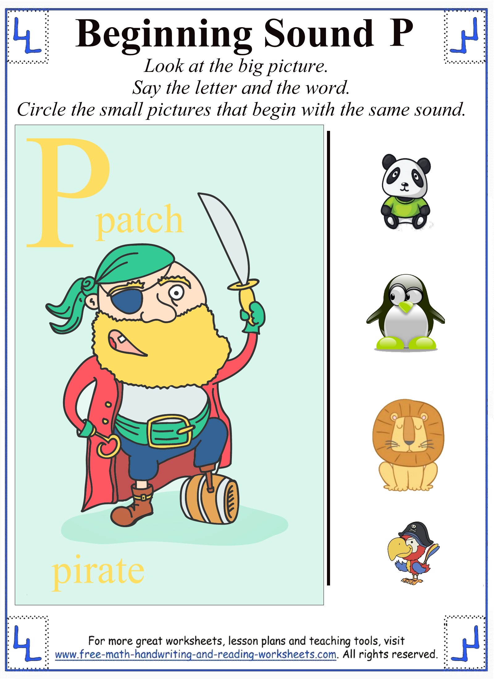 letter-p-worksheets