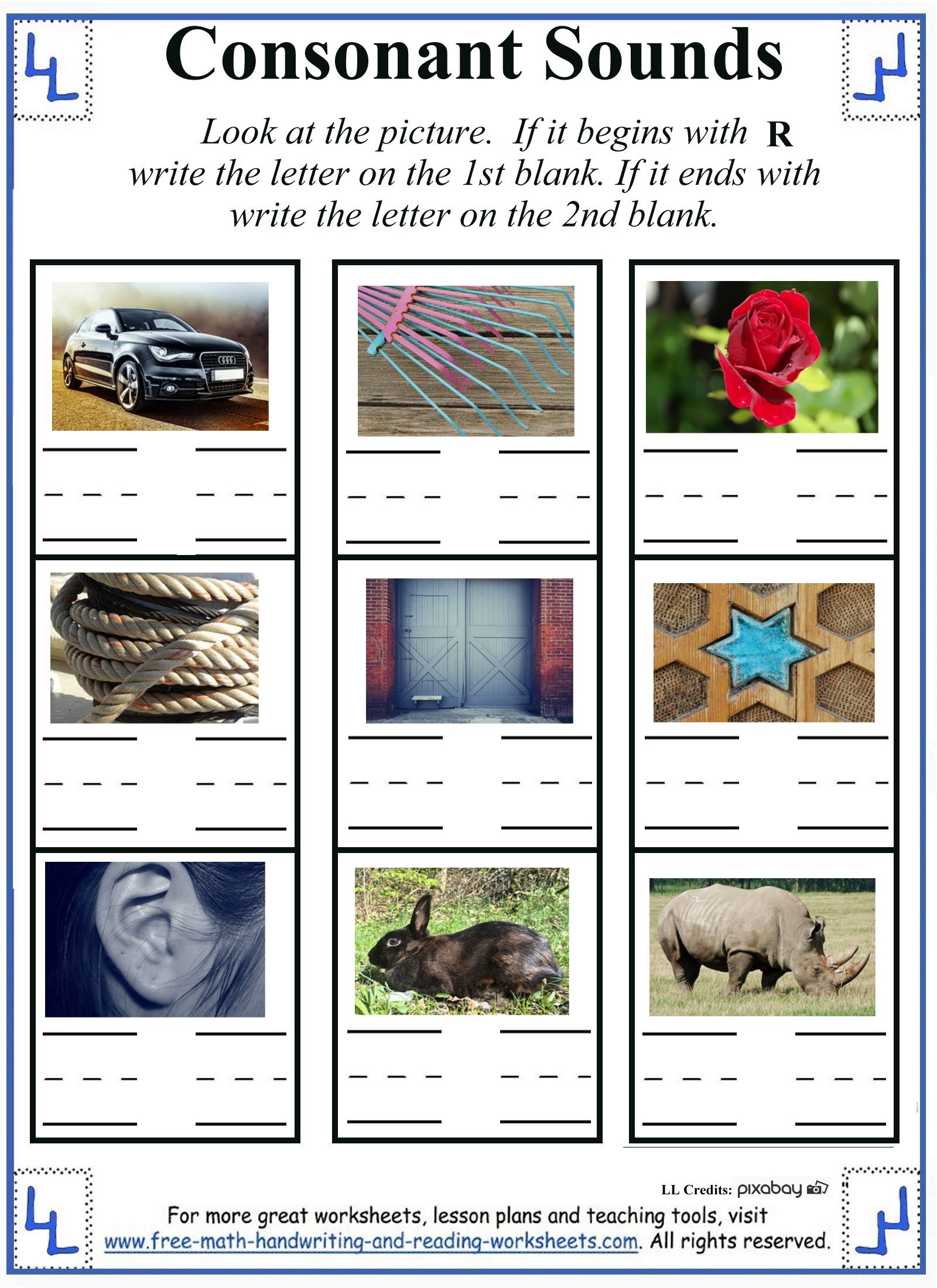 letter r worksheets 2