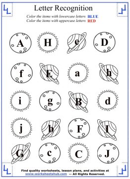 Letter Recognition Worksheets - Upper & Lower Case