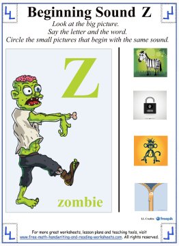 letter z worksheets alphabet lessons