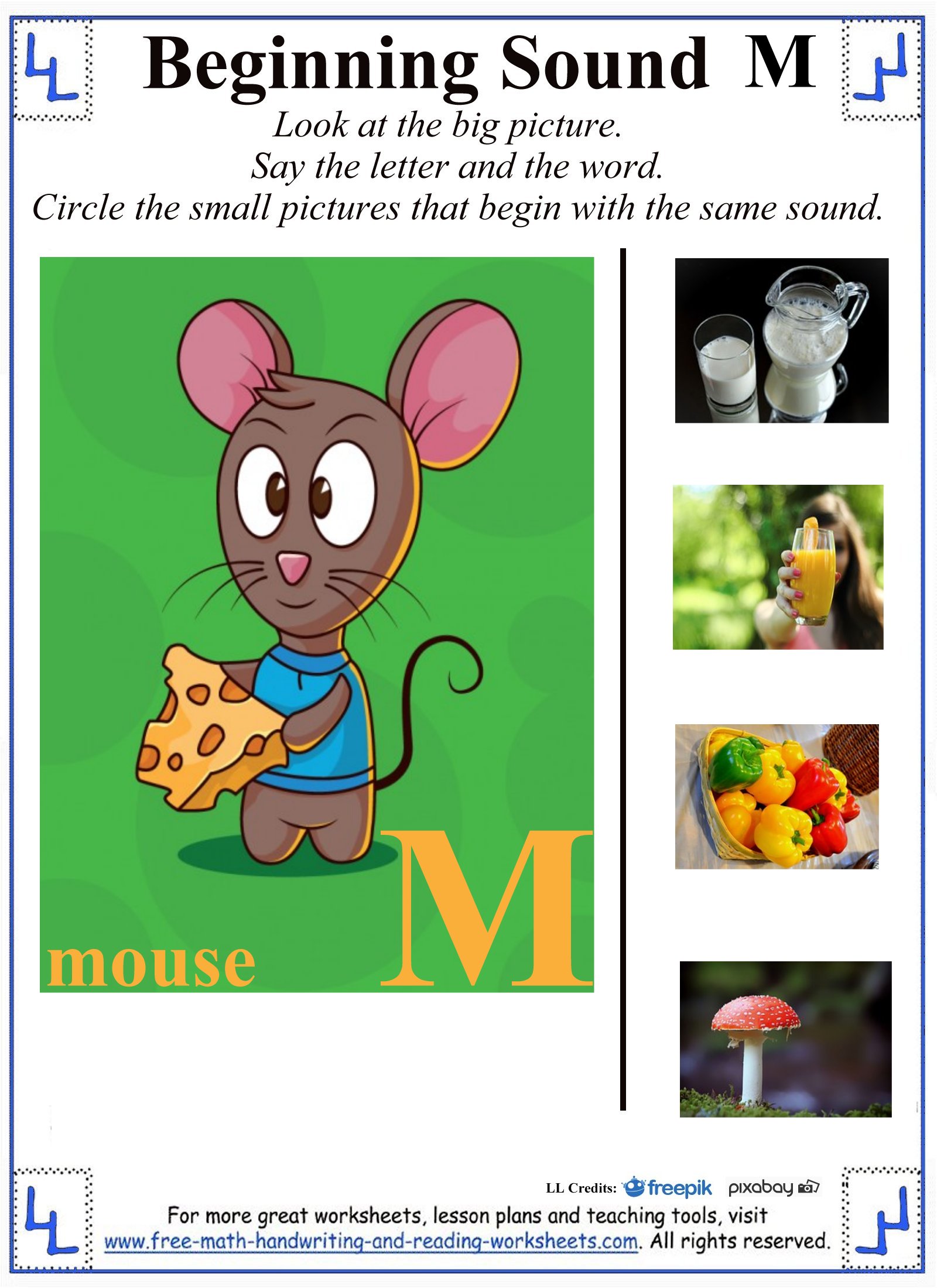 M Words For Kids