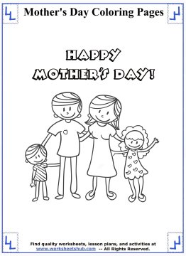mothers day coloring pages 3