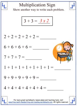multiplication sign intro to multiplying