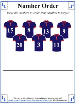ordering numbers 3