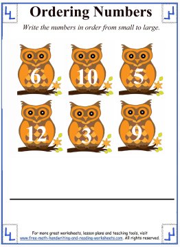 ordering numbers 5