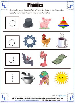 preschool phonics worksheets