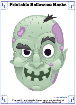 printable halloween masks 1