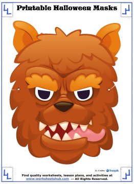 printable halloween masks 4