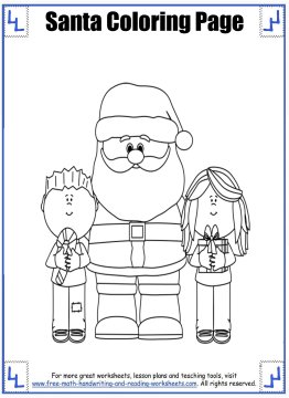 santa coloring pages 6