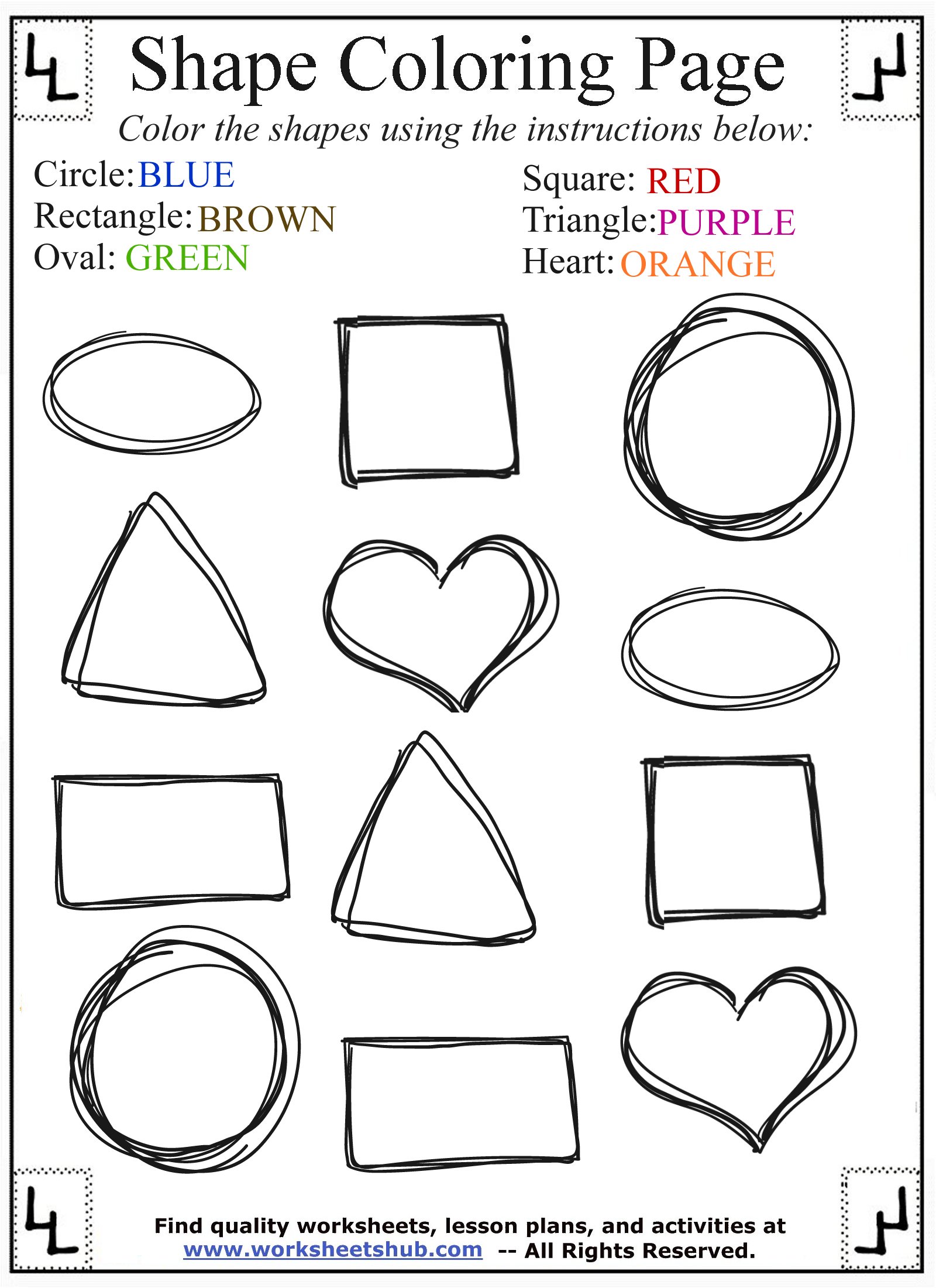 Download Shape Coloring Pages