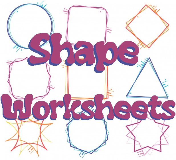 Kindergarten shapes math worksheets grade