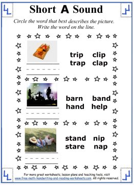 Short A Sound Worksheets
