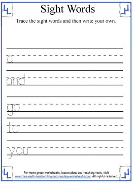 Handwriting For Kids - Sight Words, Reading, Writing, Spelling