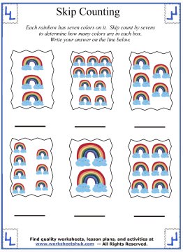 skip counting by sevens 6