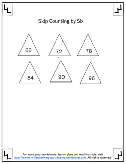 skip counting by sixes 2