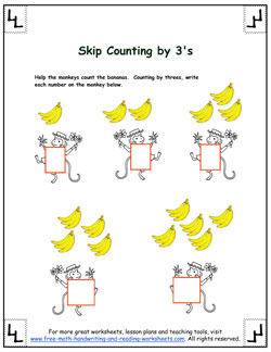 Skip Counting By Threes