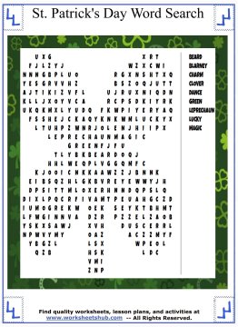 st patricks day word search 02