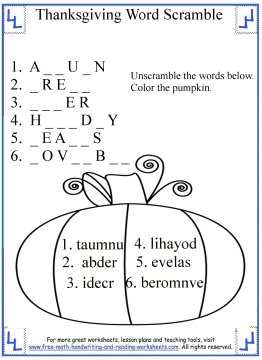 thanksgiving activities for kids 4