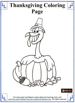 thanksgiving coloring sheets 9