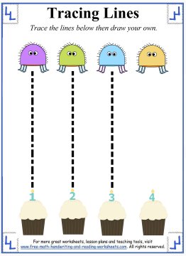 tracing lines worksheets